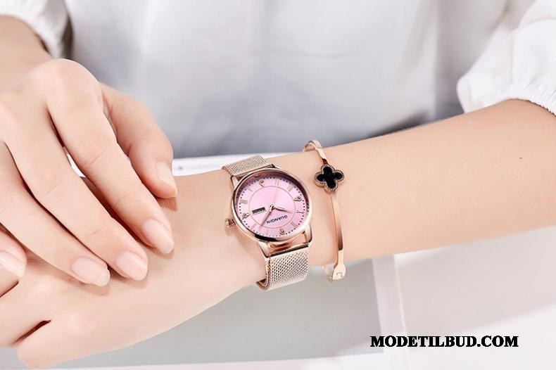 Dame Armbåndsure Billige Casual Trend Noctilucent Kvarts Ur Simpel Beige Blå