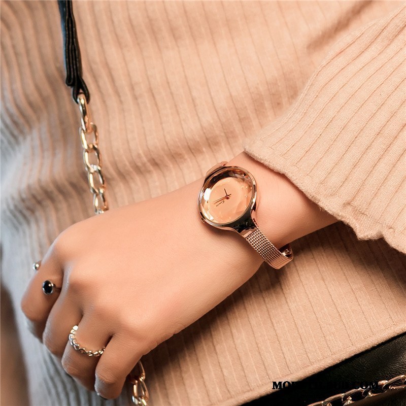 Dame Armbåndsure Billige Damer Elegante Pige Simpel Mode Lilla