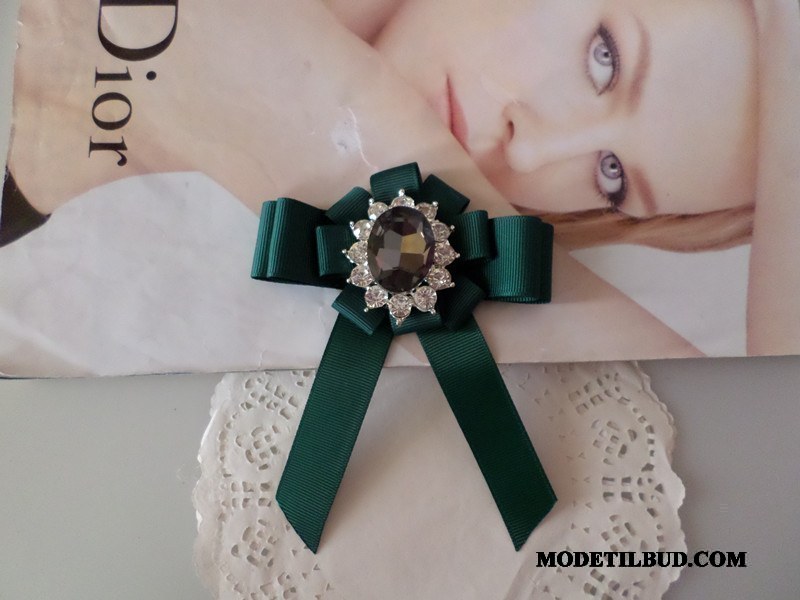 Dame Butterfly Billige Frakke Collar Blomst Pin Corsage Vintage Brun