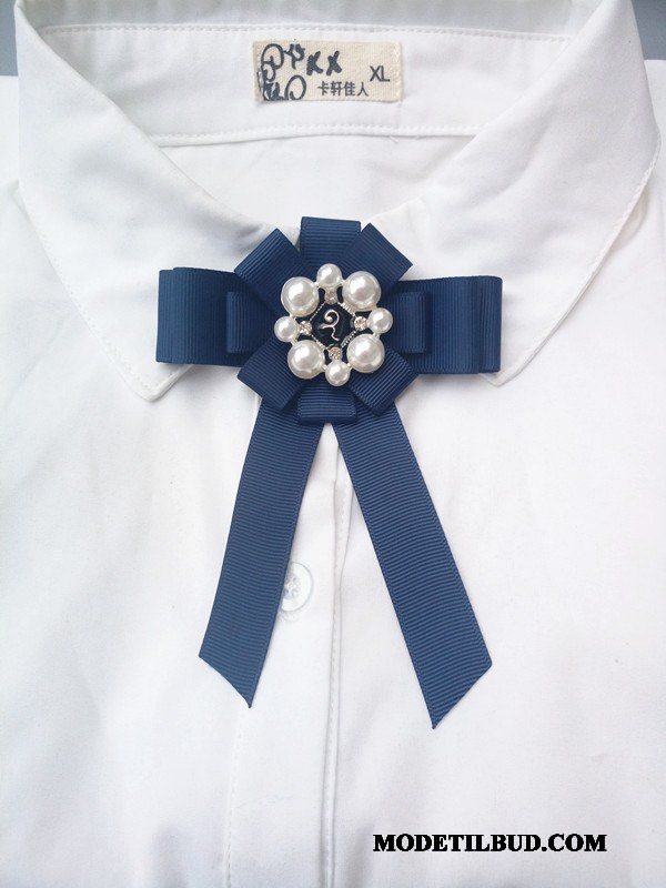 Dame Butterfly Billige Frakke Collar Blomst Pin Corsage Vintage Brun