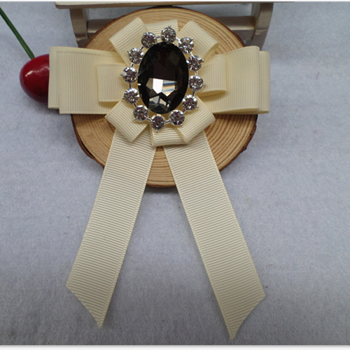 Dame Butterfly Billige Frakke Collar Blomst Pin Corsage Vintage Brun