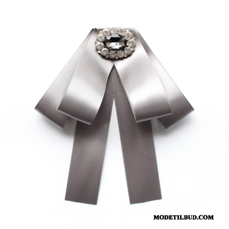 Dame Butterfly Tilbud Uniform Collar Blomst Dokumentation Kvinder Britisk Lilla Sølv