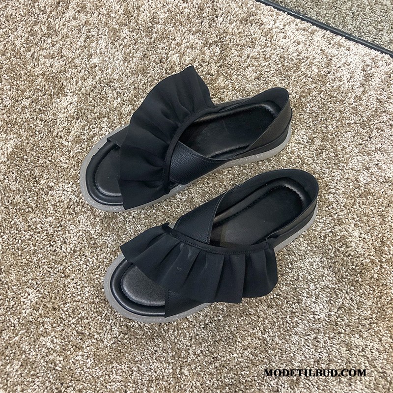 Dame Sandaler Billig Alt Matcher Kvinder Trend 2019 Sommer Lyserød Rød