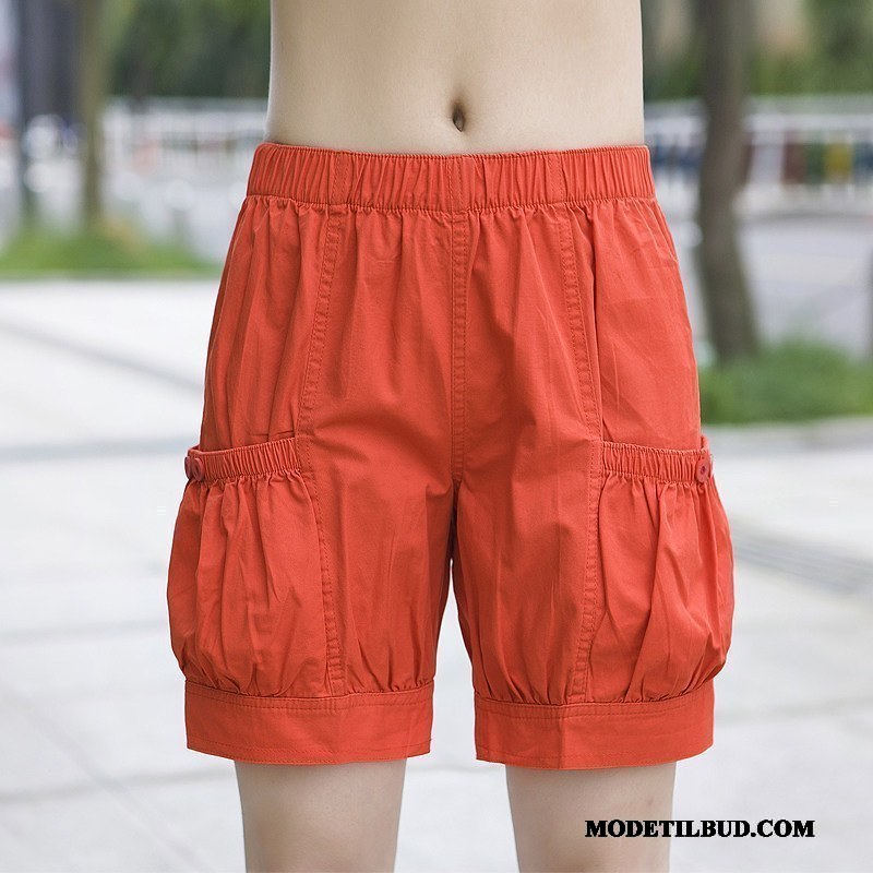 Dame Shorts Billig Fedt Elastisk Fritids Sport Sommer Sand Hvid