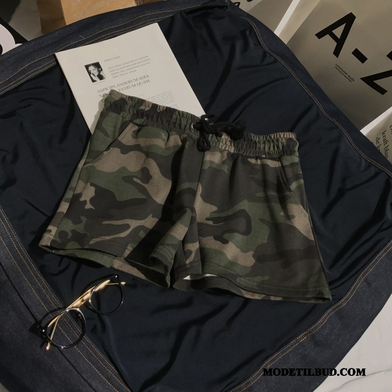 Dame Shorts Billige Elskeren Sweatbukser Kvinder Brede Ny Militærgrøn Camouflage Sand