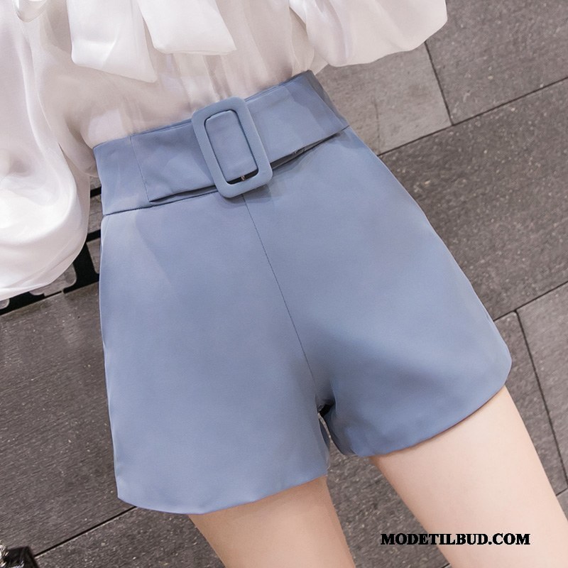 Dame Shorts Butik Bælte 2019 Chiffon Trend Sommer Abrikosfarve