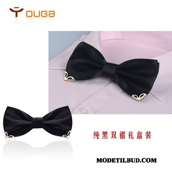 Herre Butterfly Tilbud Dobbelt Smukke Kjole Business Collar Blomst Champagne Guld