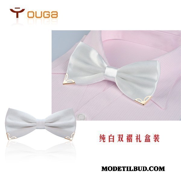 Herre Butterfly Tilbud Dobbelt Smukke Kjole Business Collar Blomst Champagne Guld