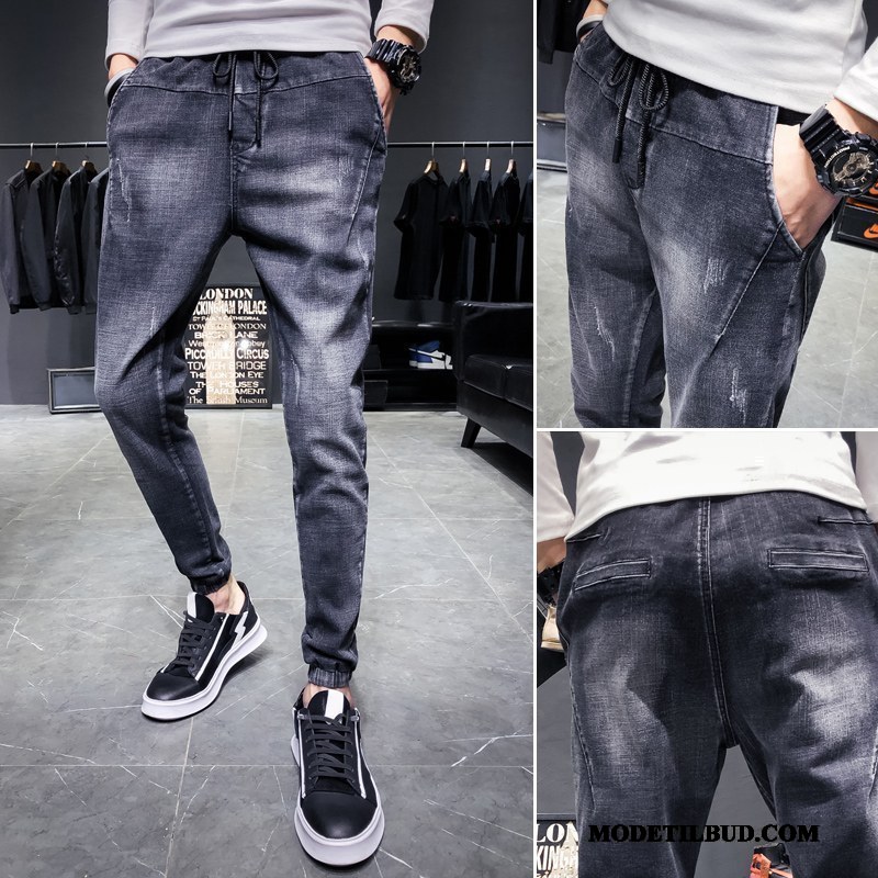 Herre Jeans Billige Lille Sektion Slim Fit Cowboybukser Trendy Brede Blå