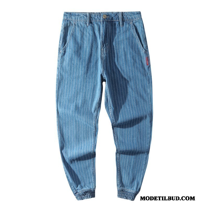 Herre Jeans Butik 2019 Harlan Trend Brede Bukser Blå