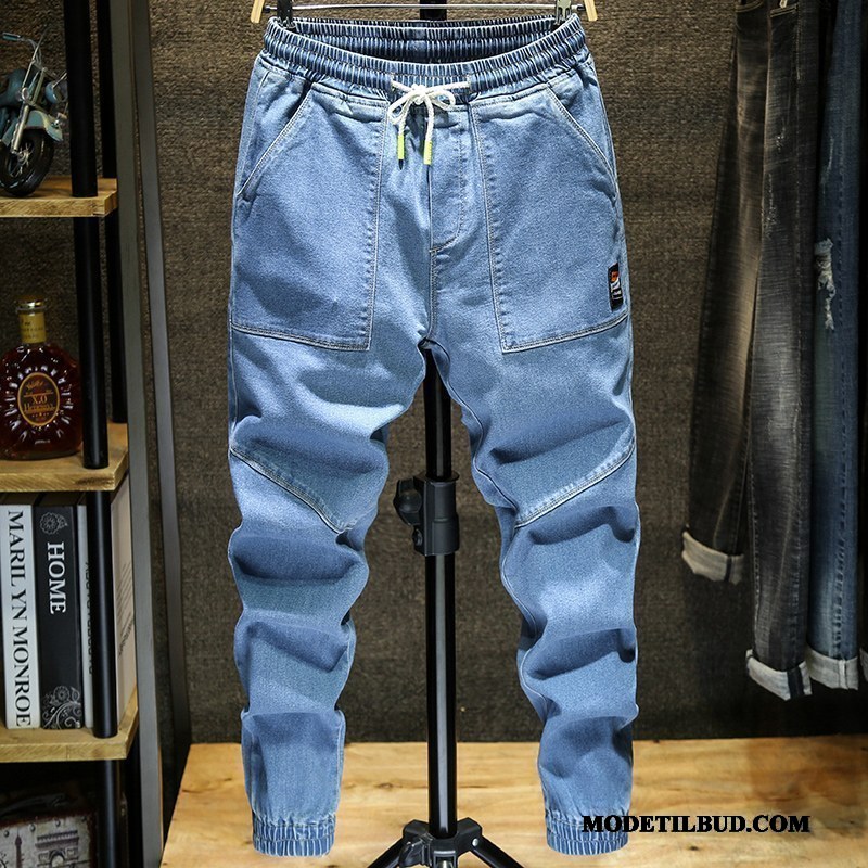 Herre Jeans Tilbud Trend Stramme Bukser 2019 Brede Sort