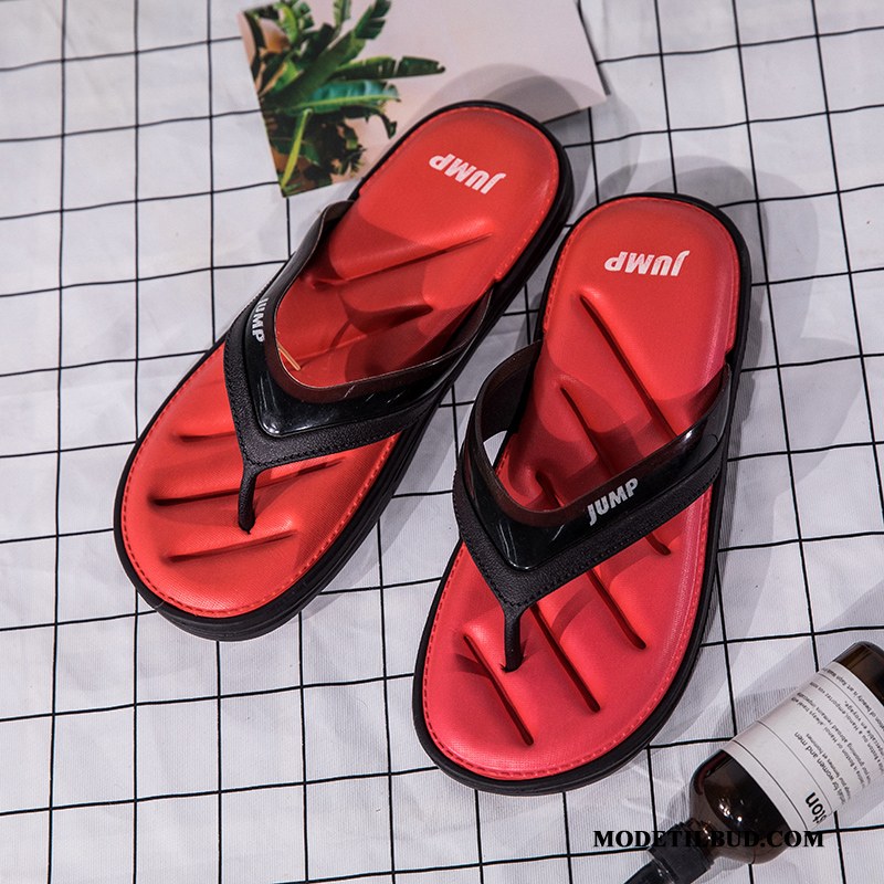 Herre Klipklappere Online Sommer Trend Mode Hjemmesko Skridsikre Sand Blå