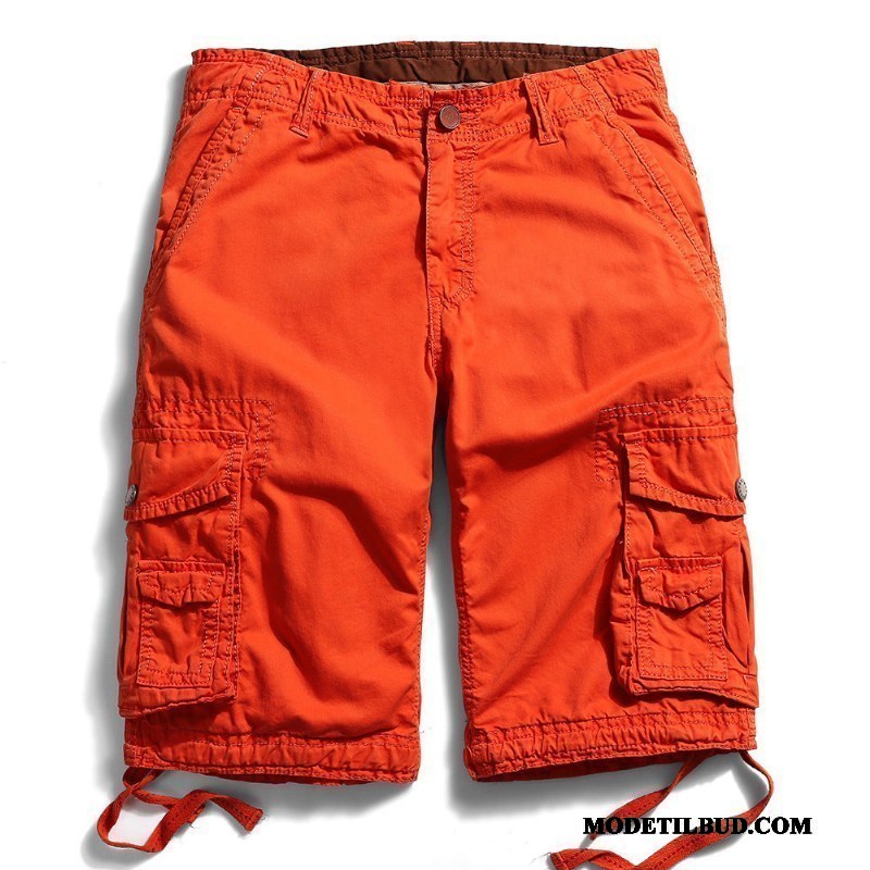 Herre Shorts Billige Flere Lommer Brede Fritids Sommer Cargo Sort Grøn