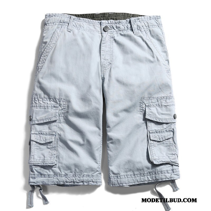 Herre Shorts Billige Flere Lommer Brede Fritids Sommer Cargo Sort Grøn