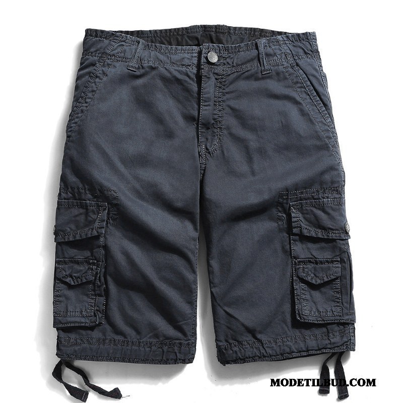 Herre Shorts Billige Flere Lommer Brede Fritids Sommer Cargo Sort Grøn