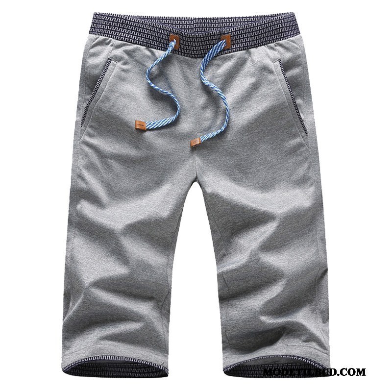 Herre Shorts Køb Mænd Trend Slim Fit Sommer Elastik Sort
