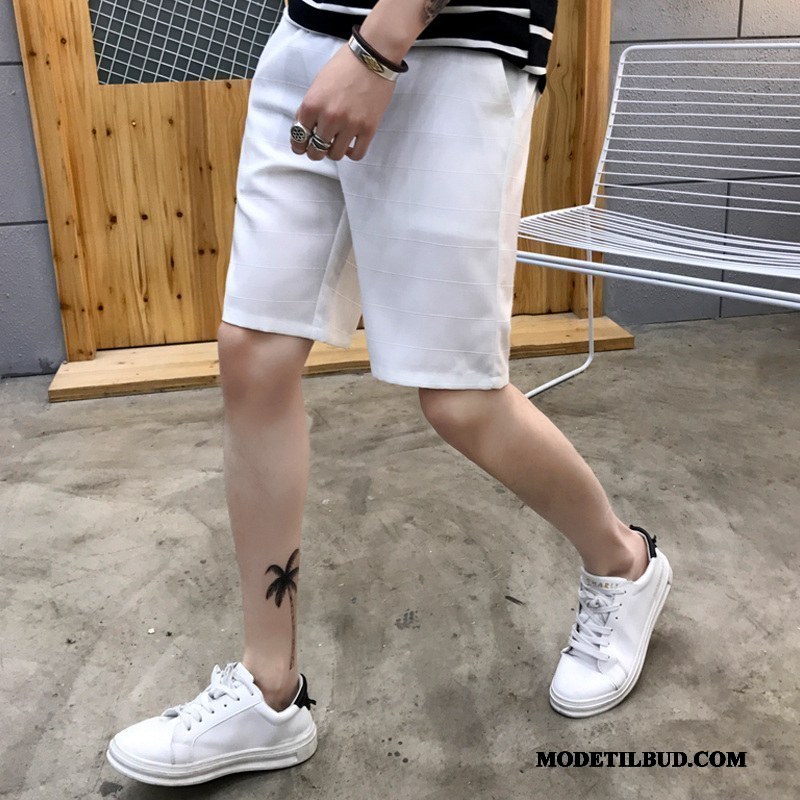 Herre Shorts Salg Sommer Fritids Tynde Brede Trend Sand Sort