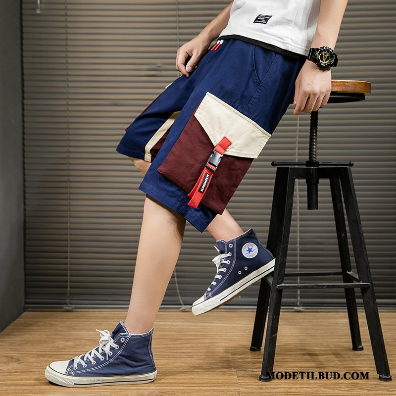 Herre Shorts Udsalg Bukser Brede Tynde Cargo Trendy Sort