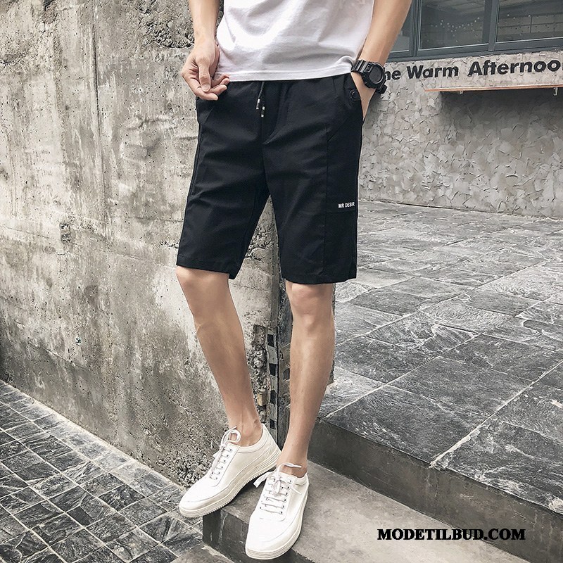 Herre Shorts Udsalg Sommer Brede Ny Fritids 2019 Sort