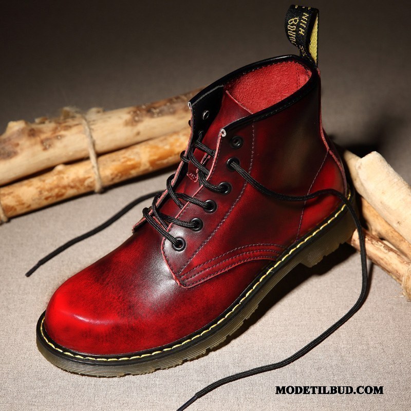Herre Støvler Salg Høje Mode Trend Korte Støvler Elskeren Rød