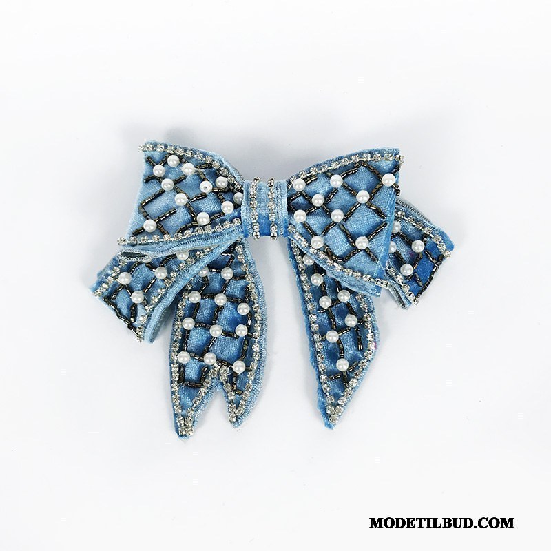 Dame Butterfly Billige Skjorte Vintage Duftende Tilbehør Corsage Blå