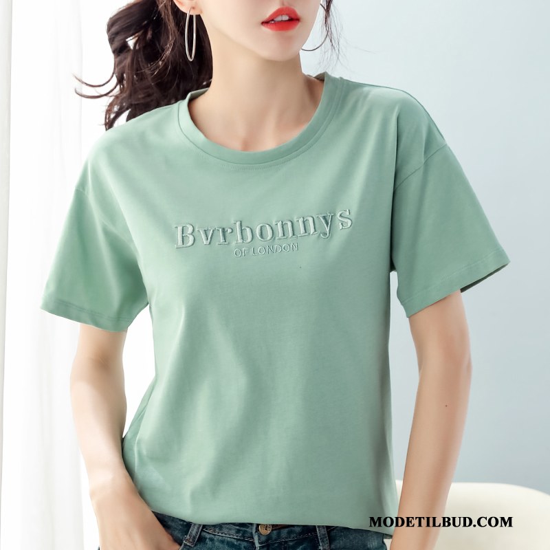 Dame T-shirts Butik Kort Store Størrelser Kvinder Bomuld Super Rød Grøn