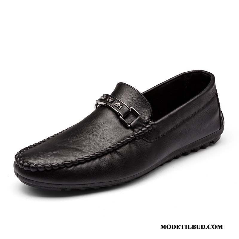 Herre Mokassiner Rabat Slip On Mokkasin Casual Fritids 2019 Trend Sort