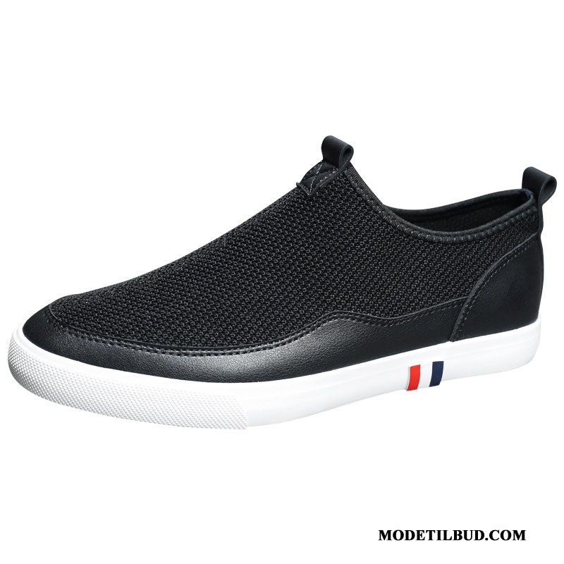 Herre Mokassiner Salg Sommer Hyttesko Slip On Trend 2019 Hvid Sort